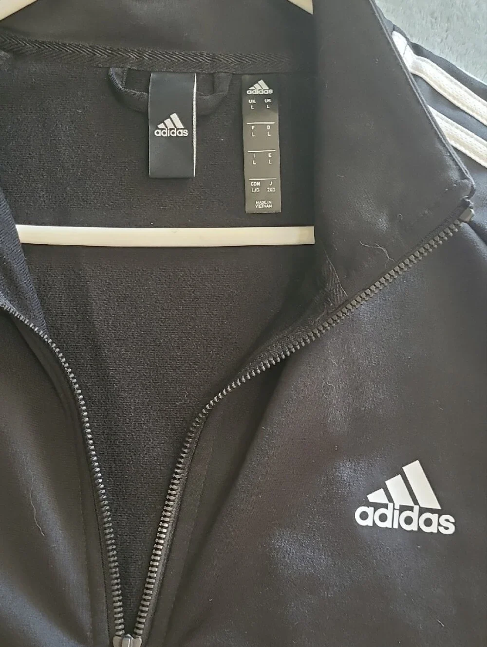 adidas Classic Track Jacket with White Stripes